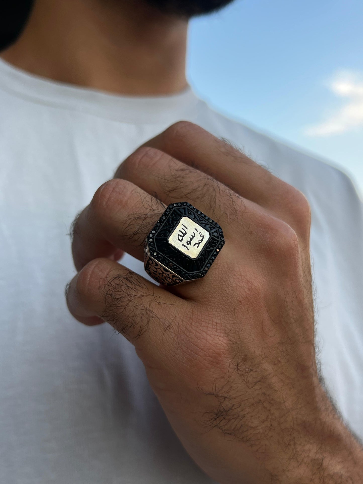 Engraved Islamic Ring-Sterling Silver 925s