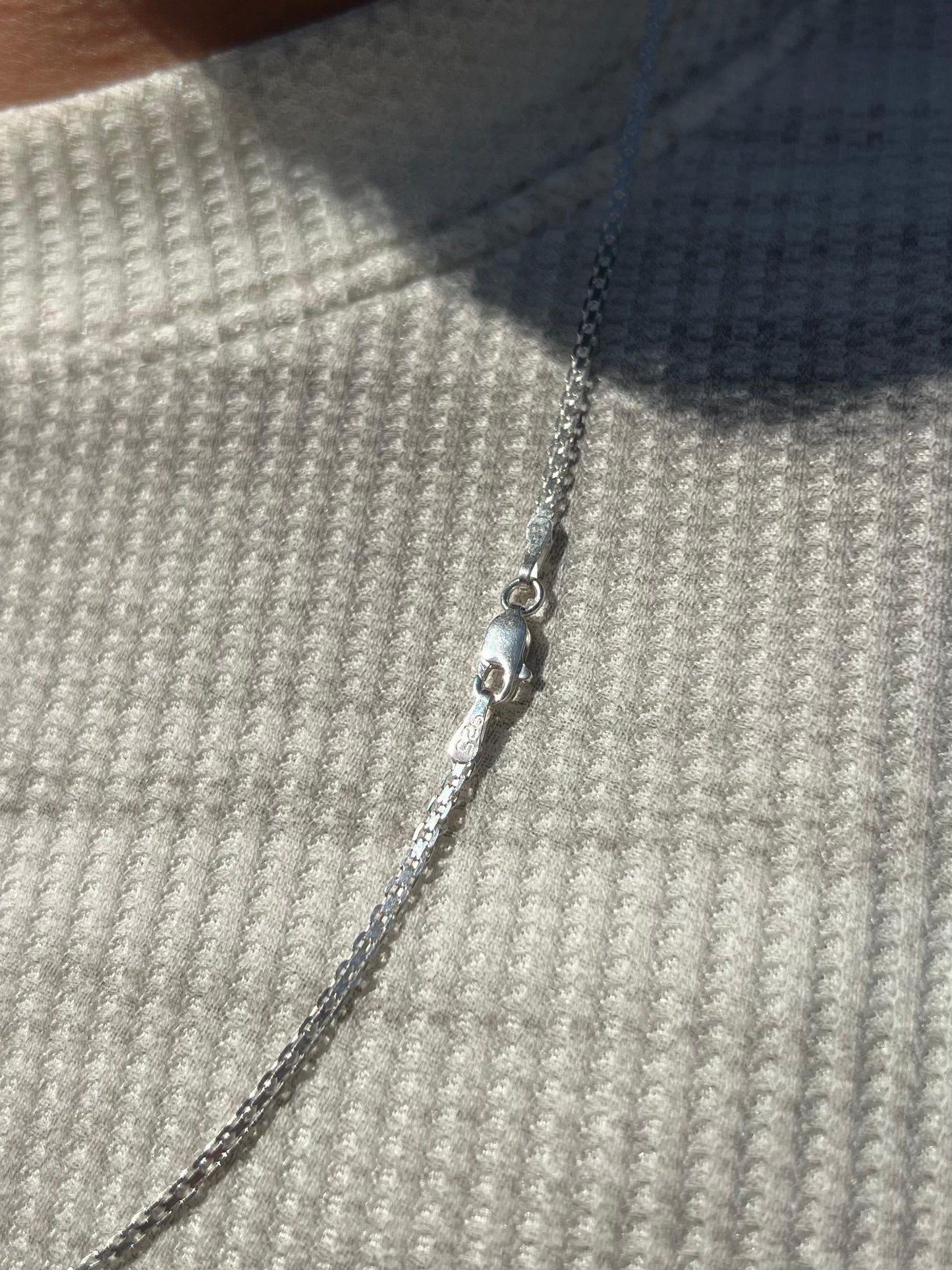 Single Bismark Necklace for Men's Sterling Silver 925s(3mm-60cm)