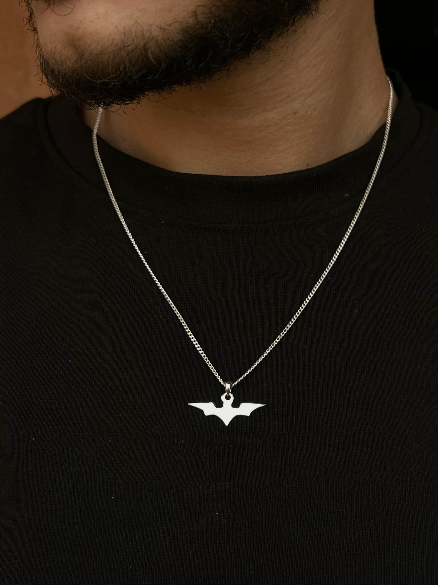 Batman Necklace for Men's Sterling Silver 925s🦇