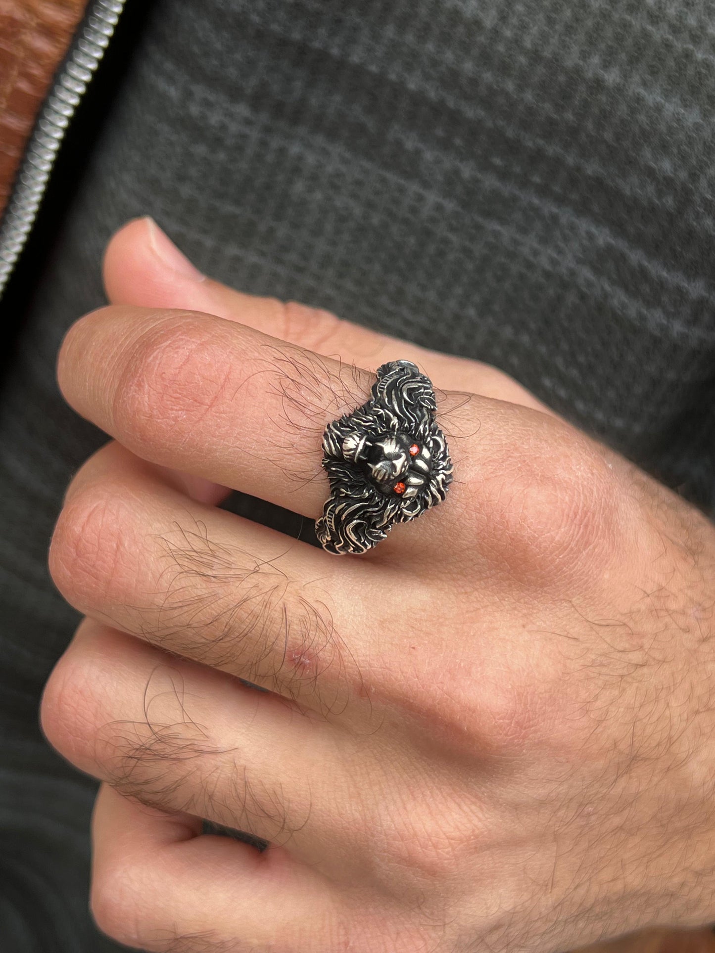 Midnight Beast Ring -Sterling Silver 925s