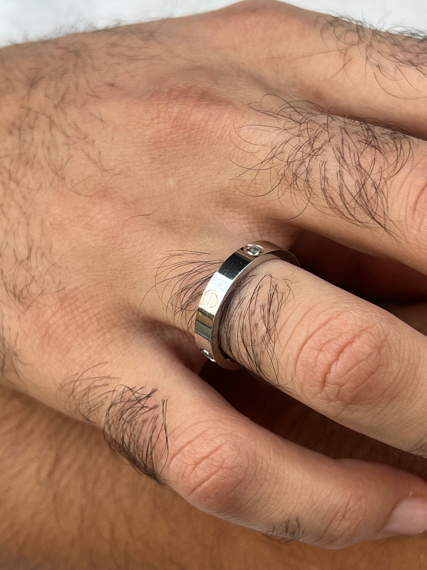 Sleek Cartier Love Ring -for Men's Sterling Silver 925s