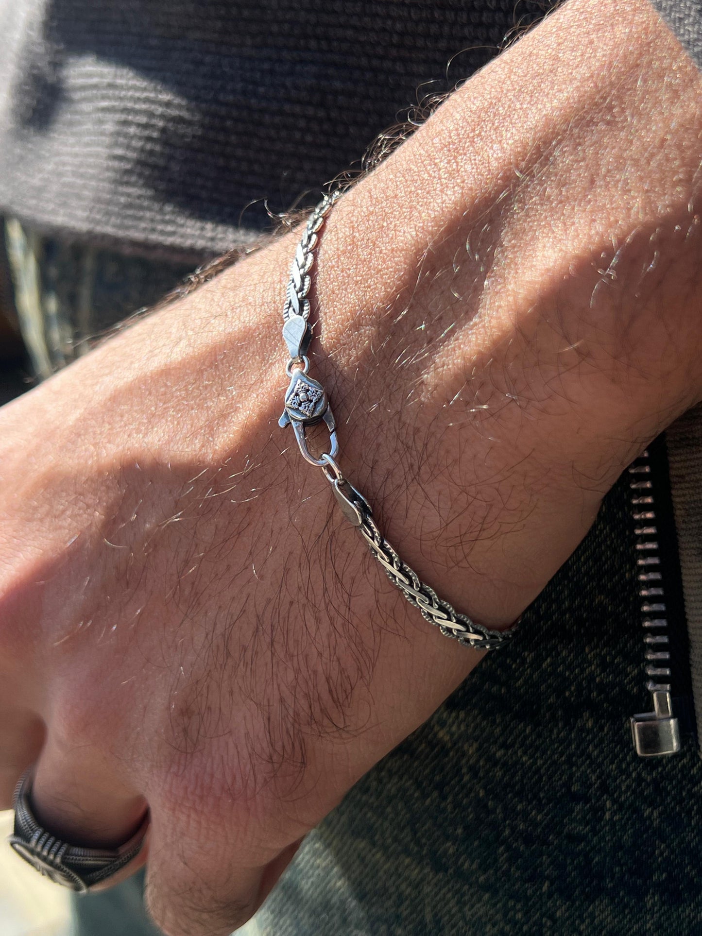 Franko Link Chain S925 Sterling Silver Bracelet (20cm-5mm)