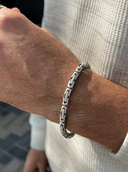 King Spike bracelet-for Men's Sterling Silver 925s (20,5cm-7mm)