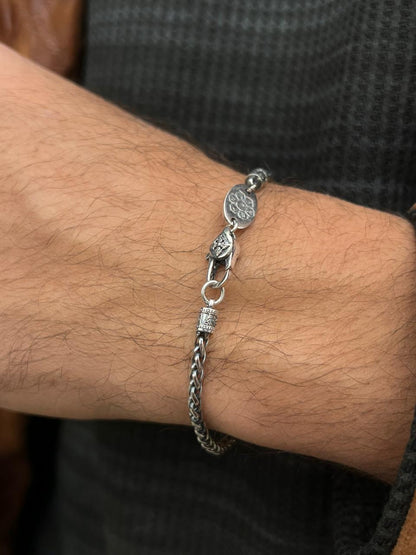 Valor bracelet-for Men's Sterling Silver 925s (18,5cm)