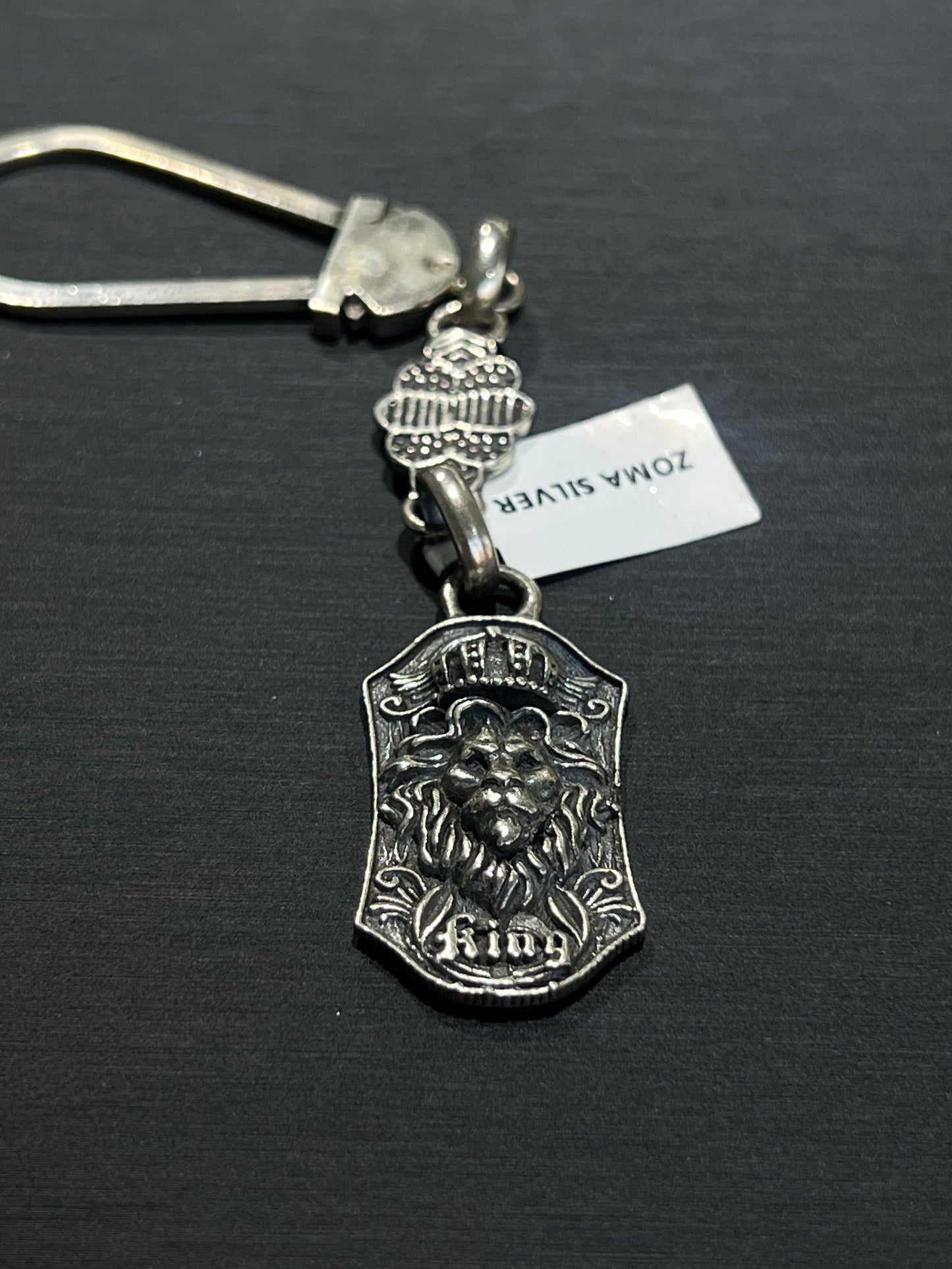 King Key Chain -Sterling Silver 925s