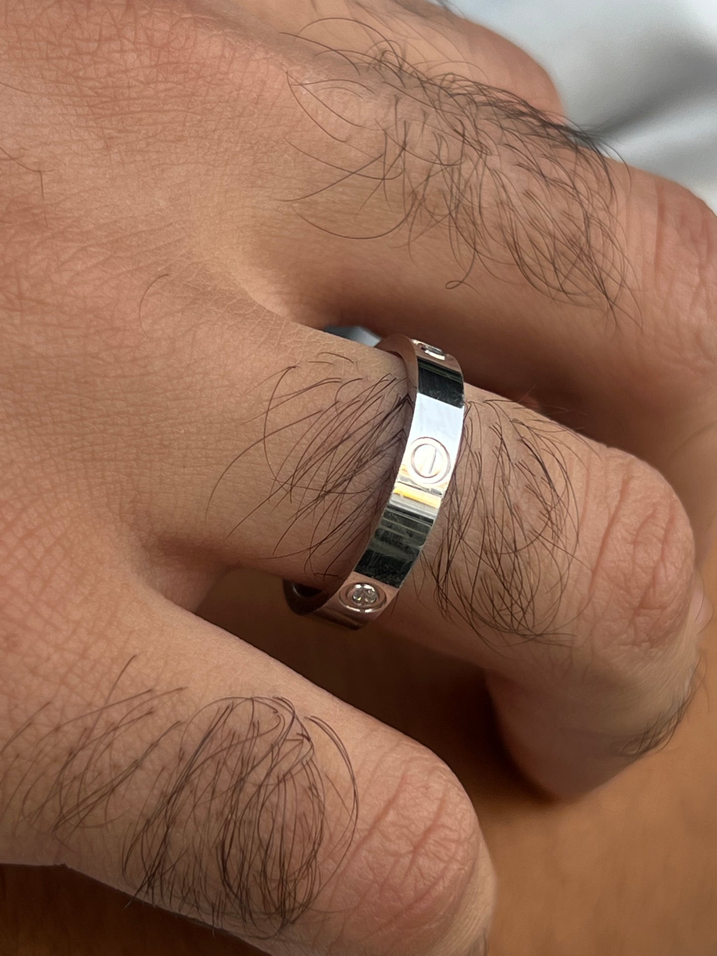 Sleek Cartier Love Ring -for Men's Sterling Silver 925s