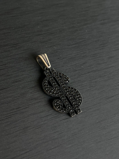 Zirconia Money Pendant – S925 Silver-4cm