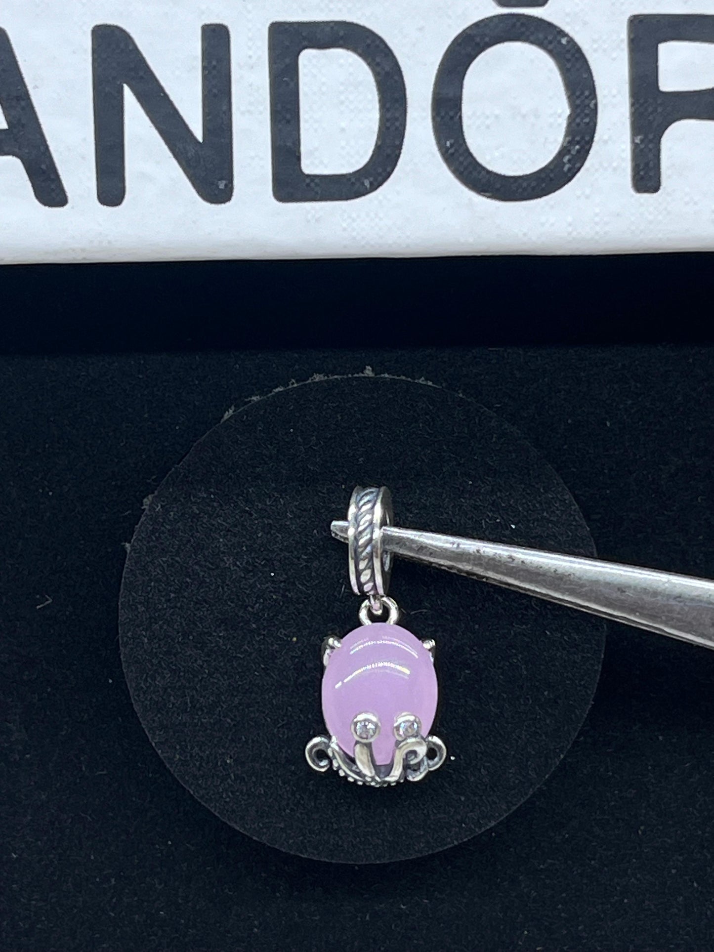 Murano Glass Cute Octopus Dangle Charm