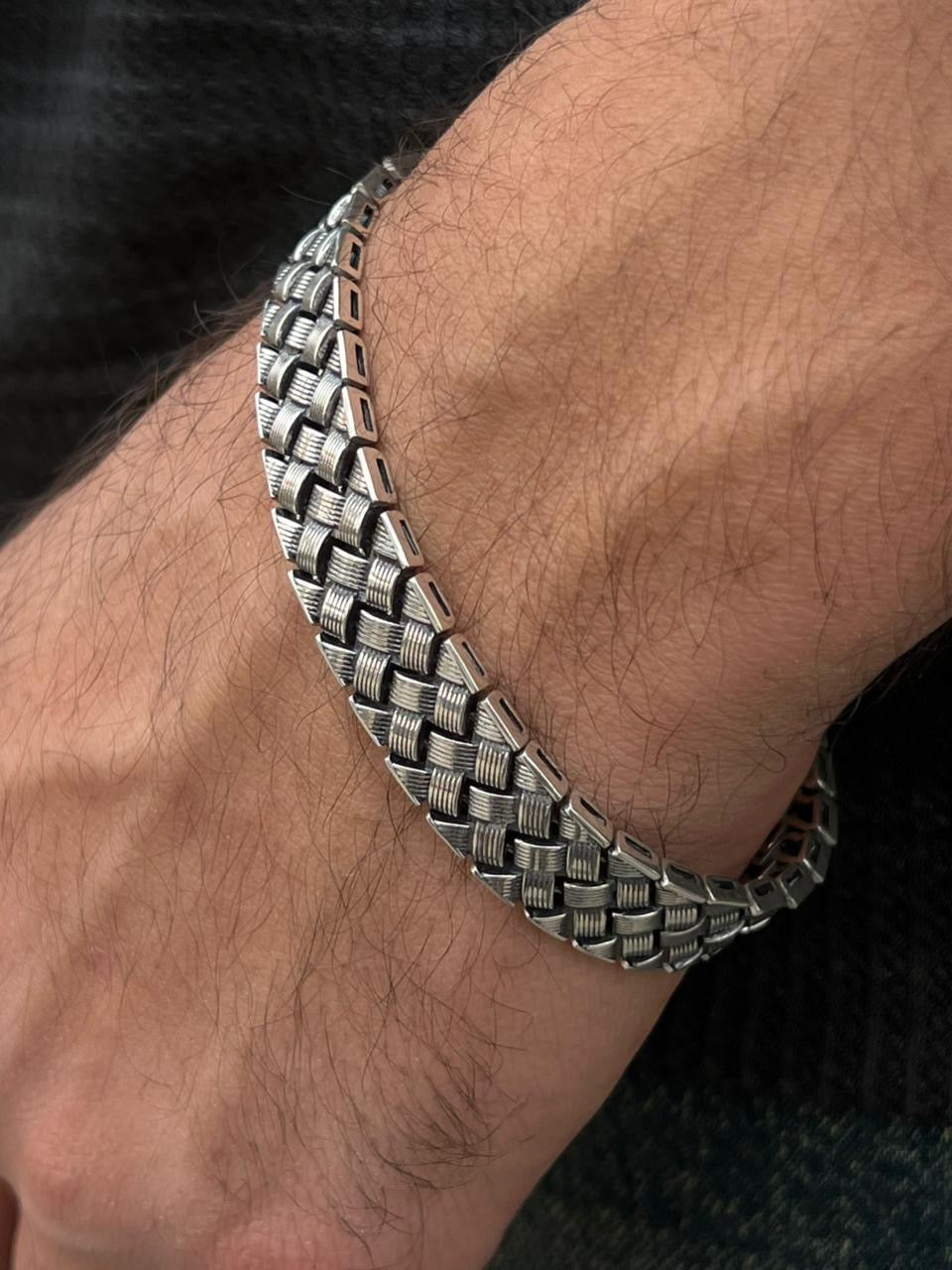 Limited Edition-Bond Rogue bracelet-for Men's Sterling Silver 925s (20cm-12mm)