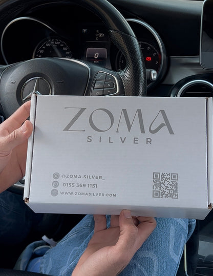 Slim Couple Band Ring - 925Silver- 5mm
 (لقد جمعنا الحب فمن يفرقنا)