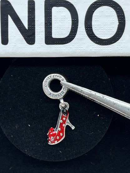 Silver Disney Minnie Shoe Dangle Charm