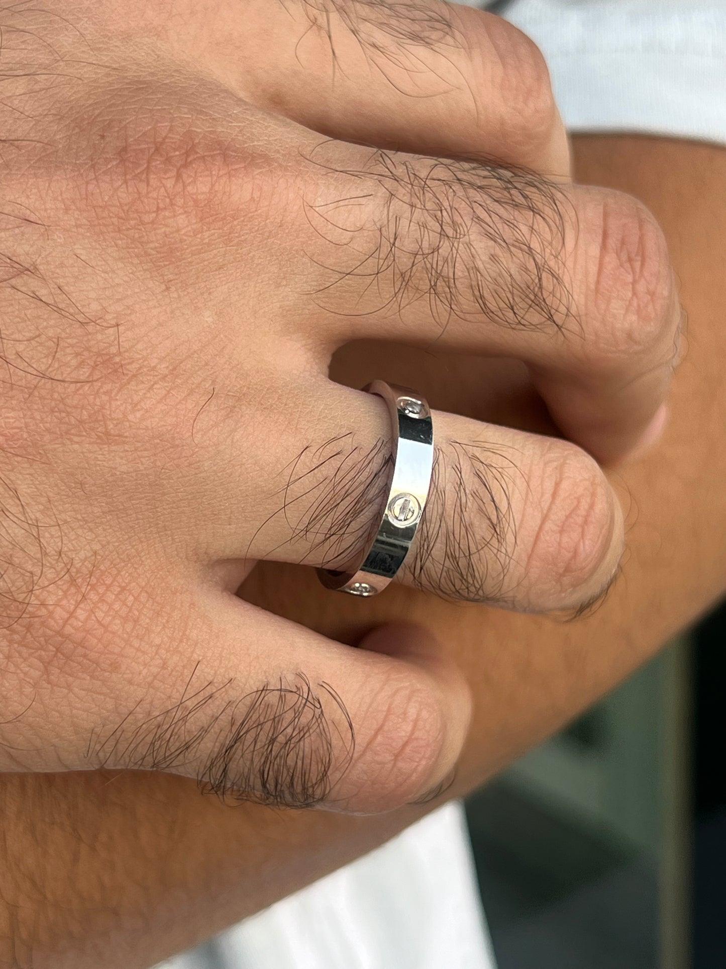 Sleek Cartier Love Ring -for Men's Sterling Silver 925s