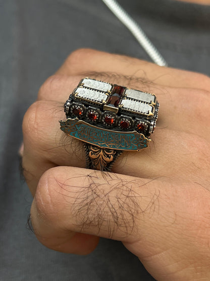 Massive (VIP) Islamic Ring for Men in Sterling Silver 925s