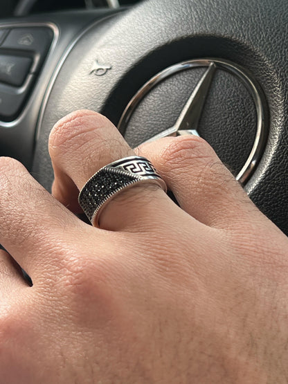 Versace Engagement Ring in Sterling Silver 925s