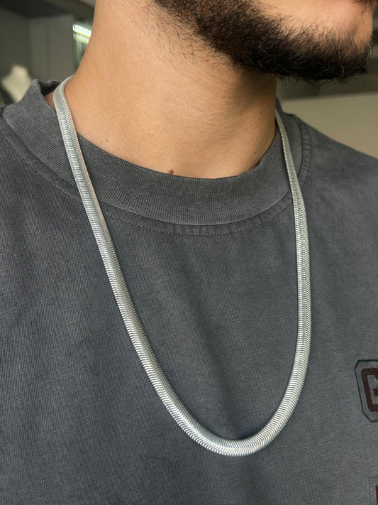 Snake Chains for Men's Sterling Silver 925s- 4 Sizes-