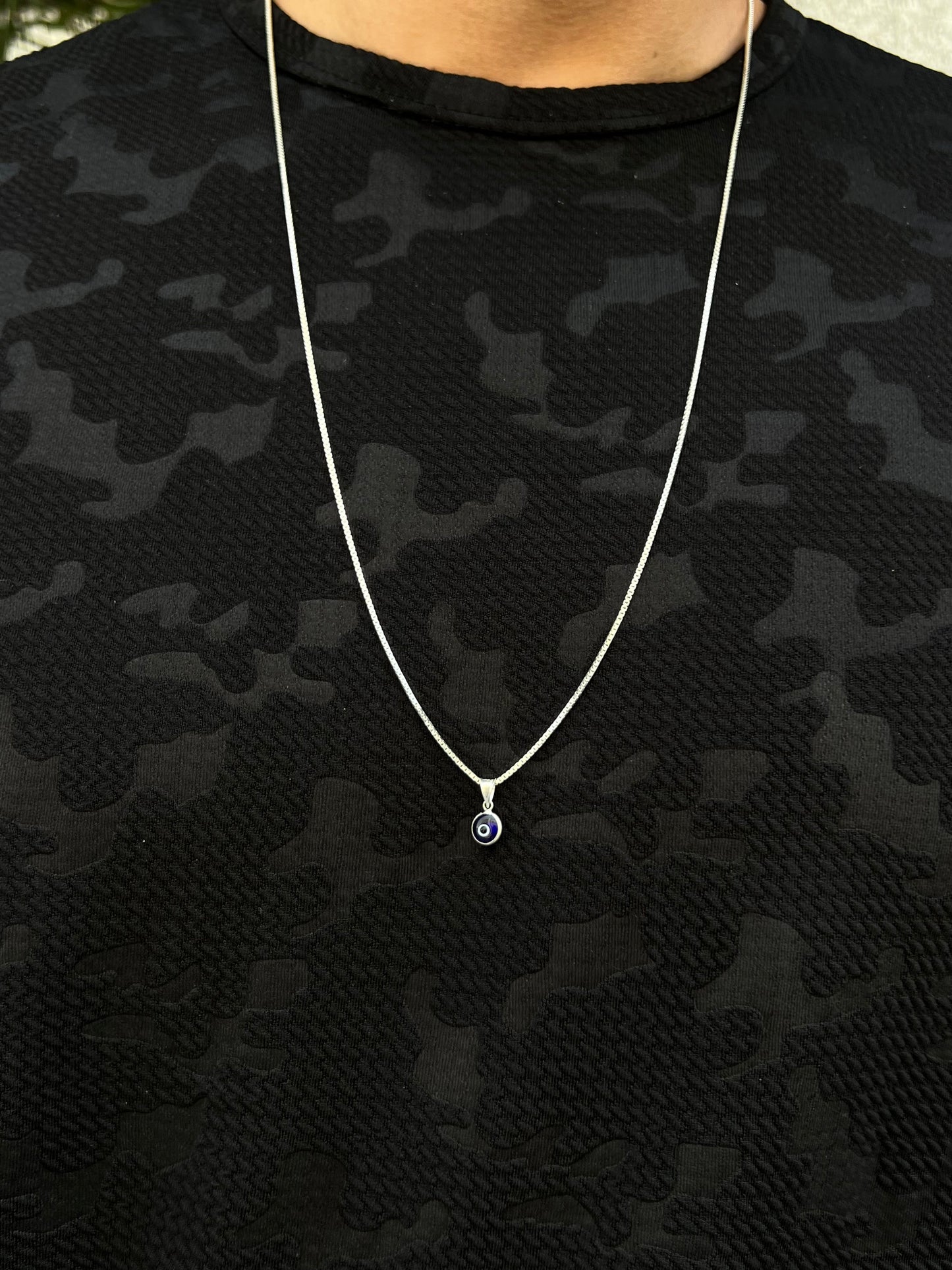 Evil Eye Necklace for Men's Sterling Silver 925s🧿