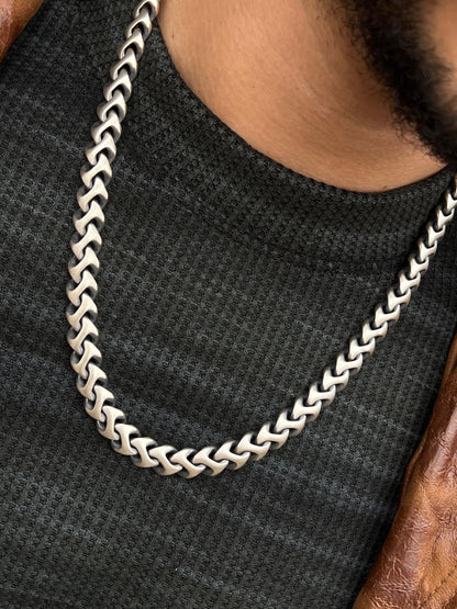 ⛔️Exclusive⛔️ Double Appear Brutal Chain-Pure Sterling Silver 925s-(58cm-10mm)