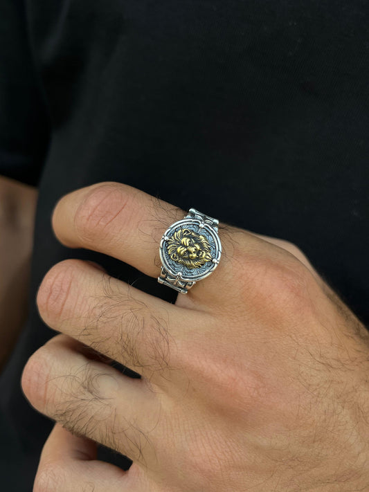 Golden King Ring -for Men's Sterling Silver 925s