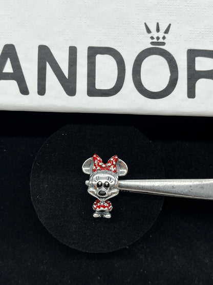 Disney Minnie Mouse Dotted Dress & Bow Charm