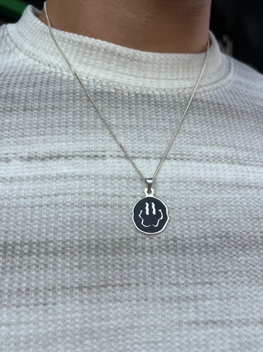 Steamy Smile Necklace for Men's Sterling Silver 925s