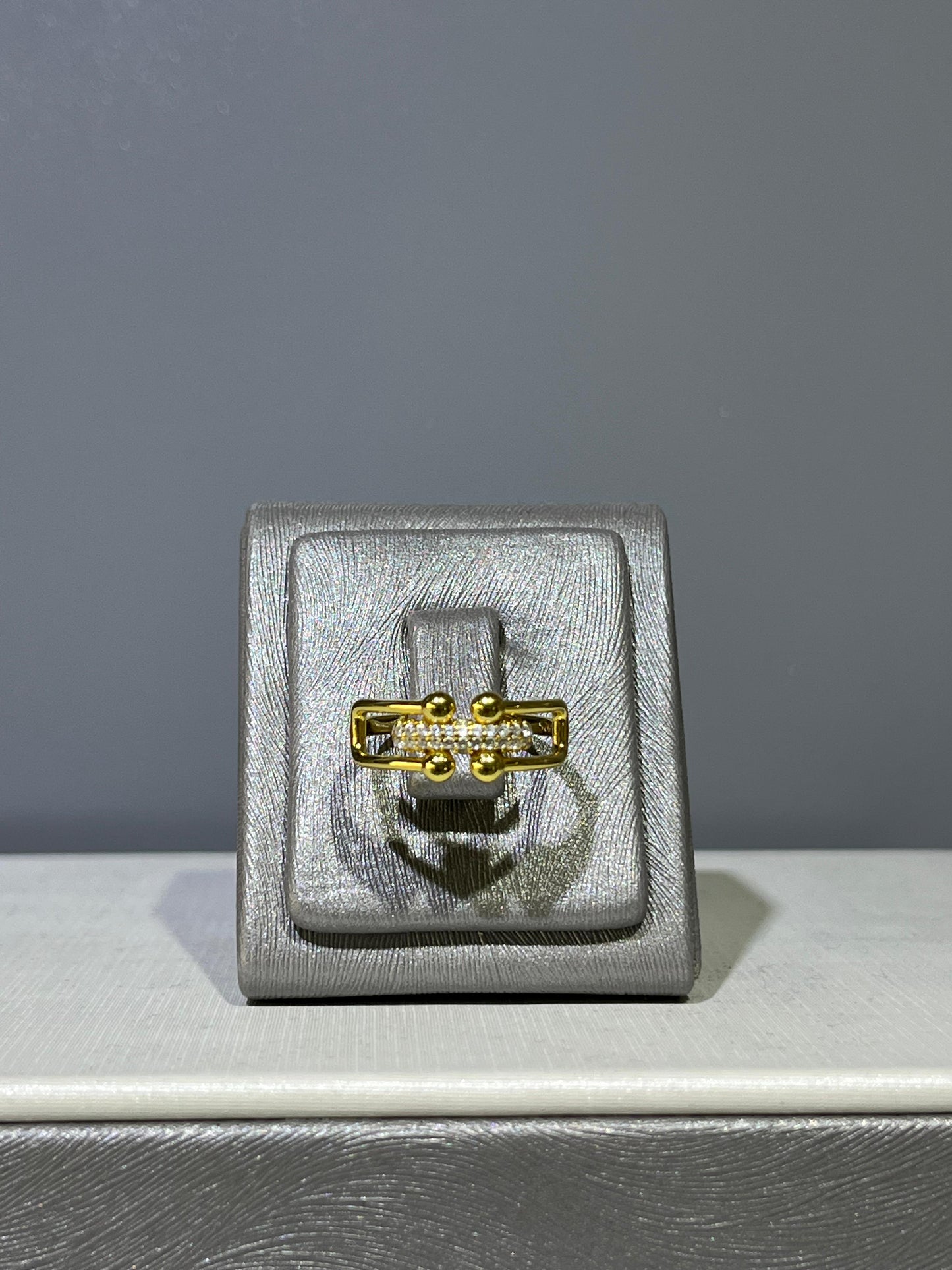 Sparkling Gold Plated Tiffany Set In Italian Sterling Silver 925/ 4 pieces