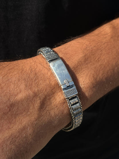 Massive Iconic Lion King Bracelet S925 Sterling Silver-(20cm-9mm)