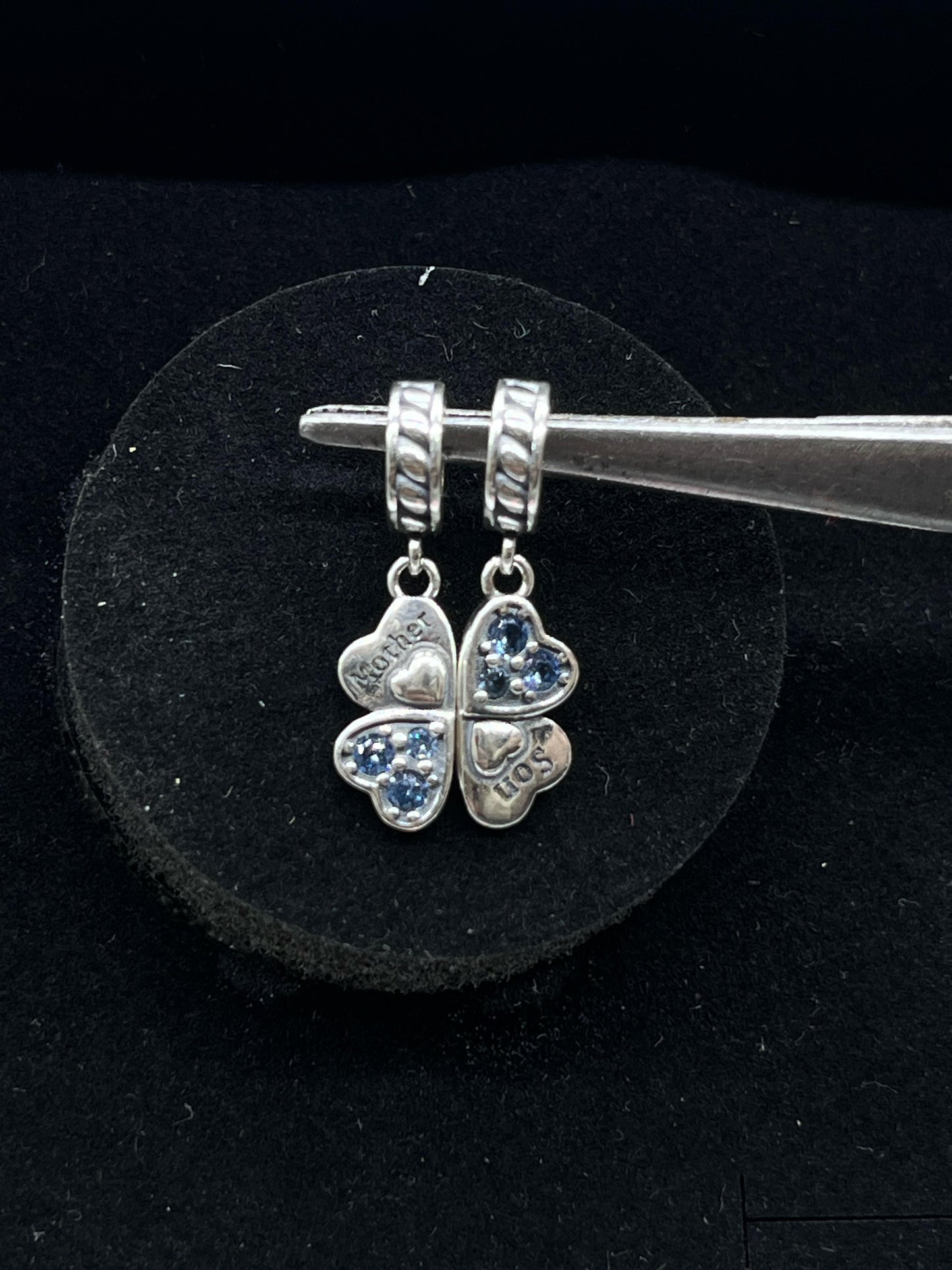 Mother Son Love' Heart Dangle Charm