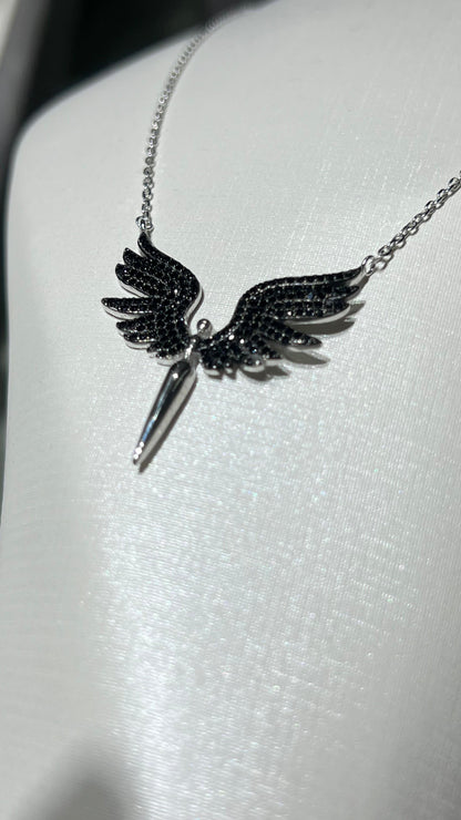 Black Angel Full Set In Italian Sterling Silver925 -Ring size 6