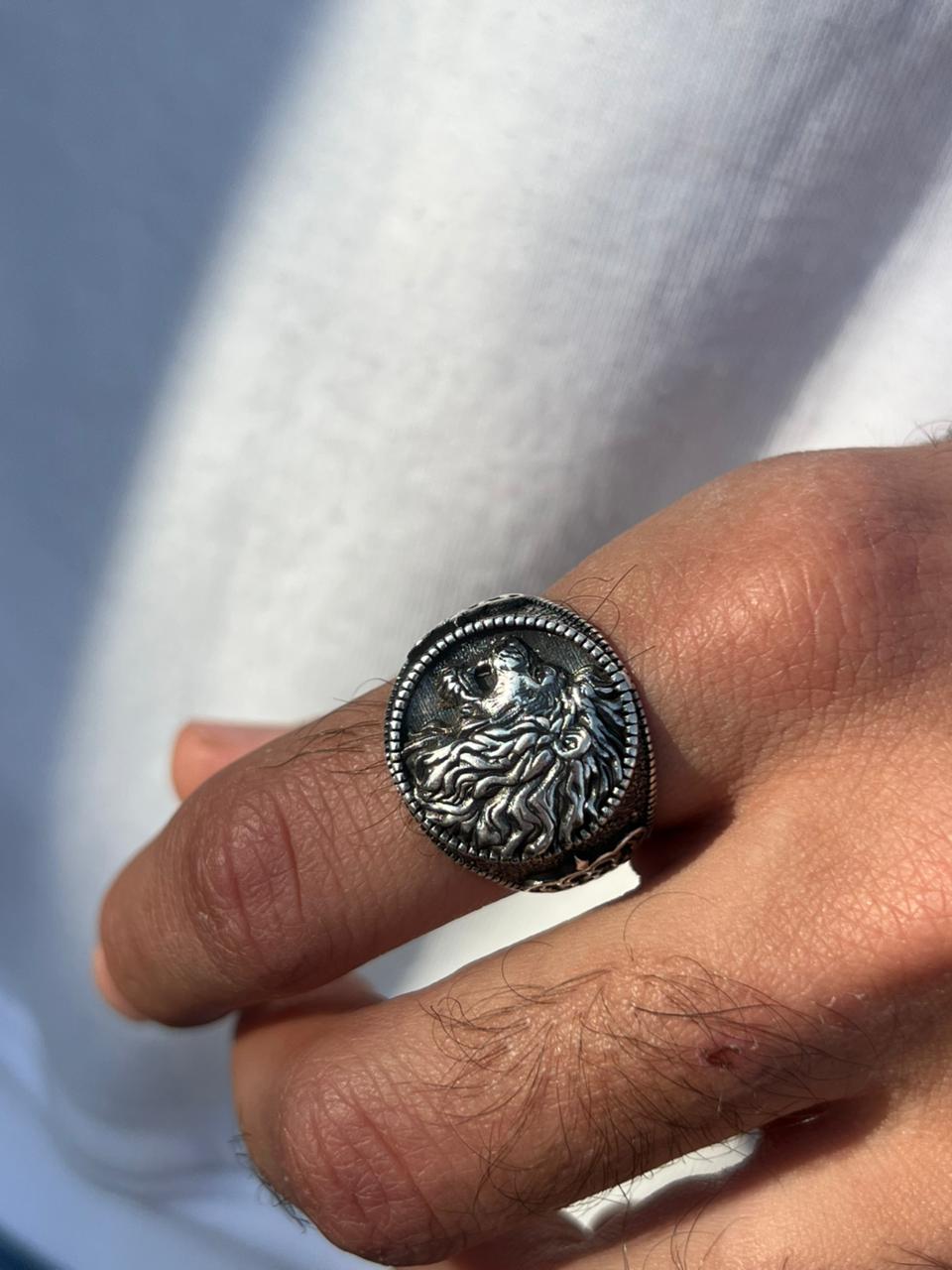 Rage Lion Ring -Sterling Silver 925s