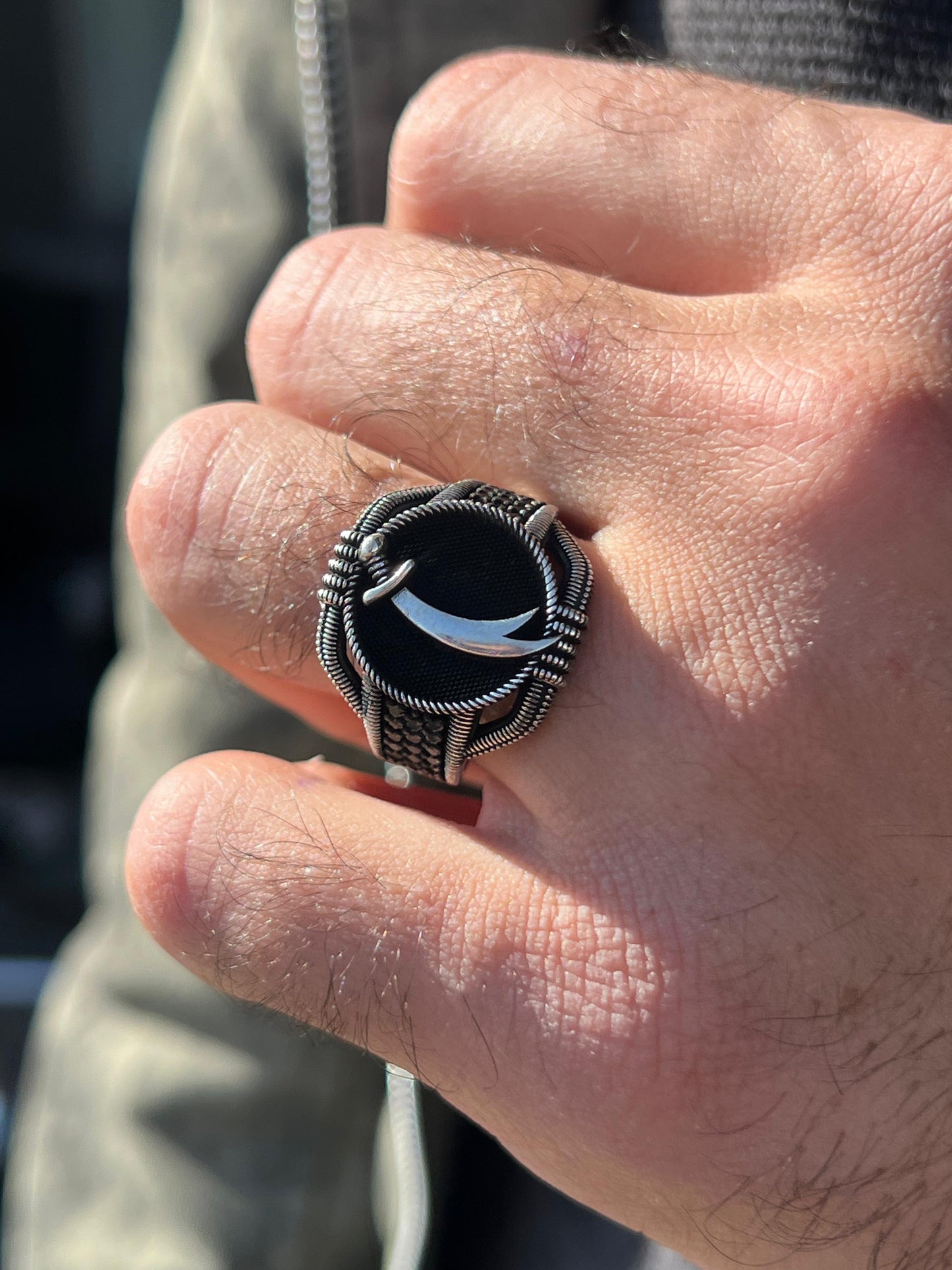 Zulfkar Sword Ring -Sterling Silver 925s