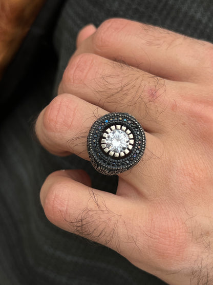 Dark Jewel Ring -Sterling Silver 925s