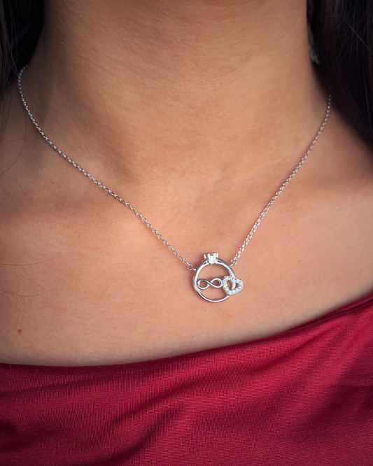 Ring With Infinity Love Sterling Silver 925