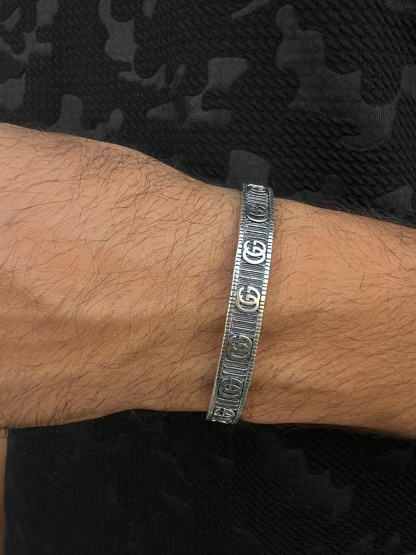 GUCCI Bangle bracelet -S925 Sterling Silver for men -