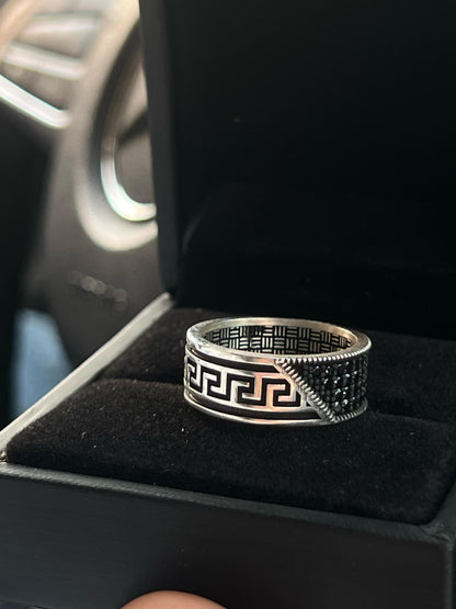 Versace Engagement Ring in Sterling Silver 925s