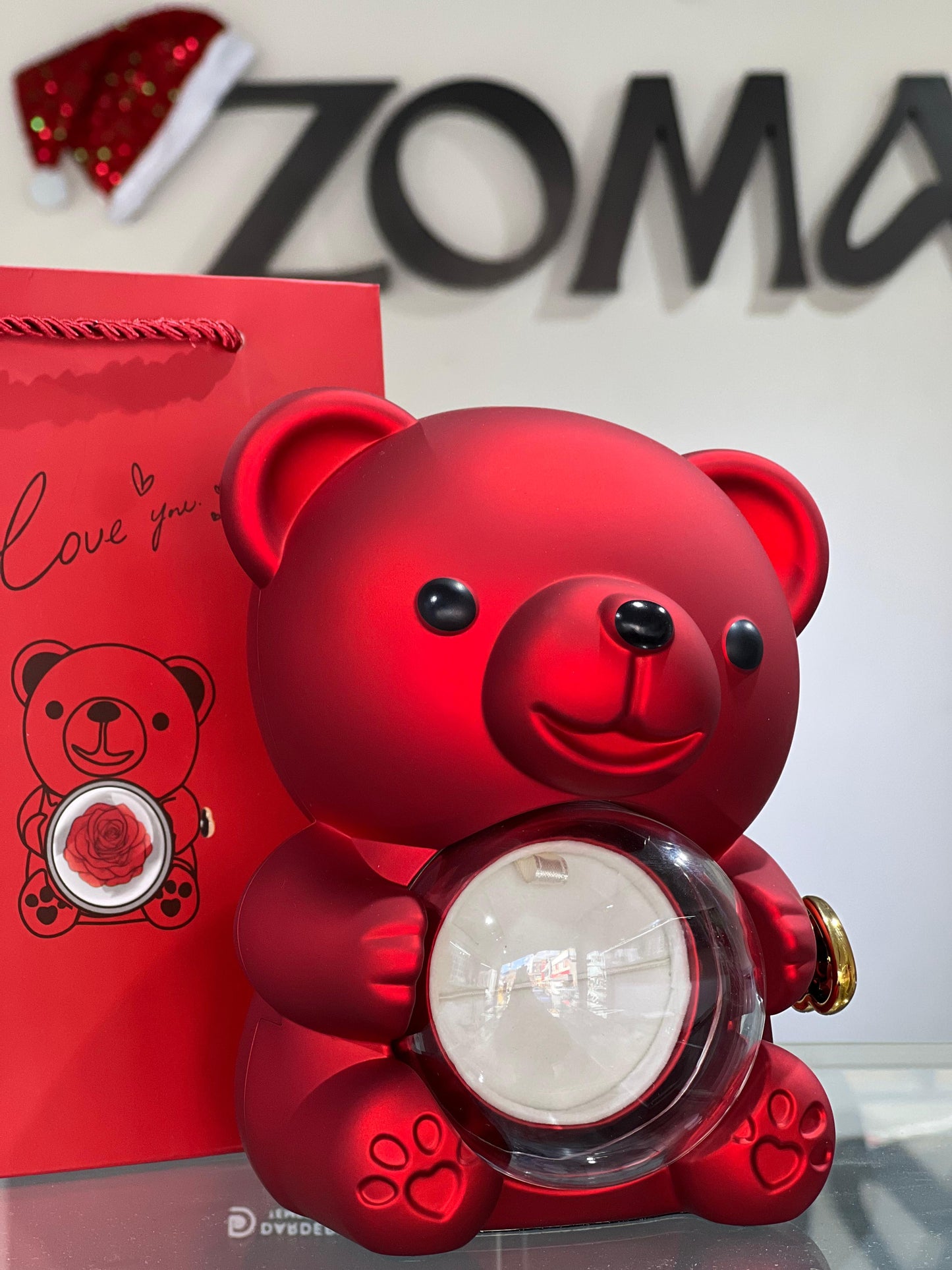 Cute Teddy Bear (Set) Gift Box -Natural Rose🧸