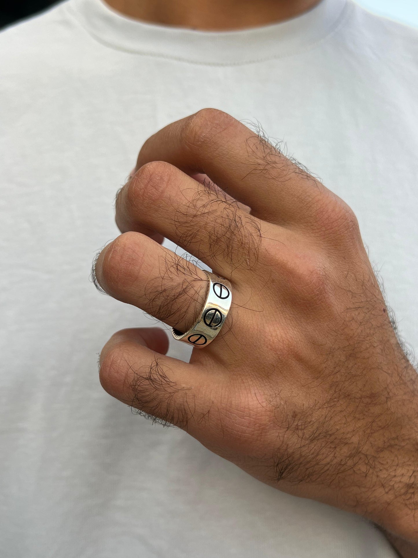 Cartier Love Engagement Ring in Sterling Silver 925s