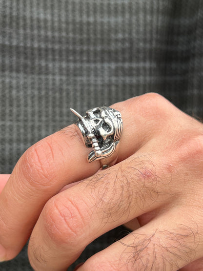 Pirate Skull Ring -Sterling Silver 925s