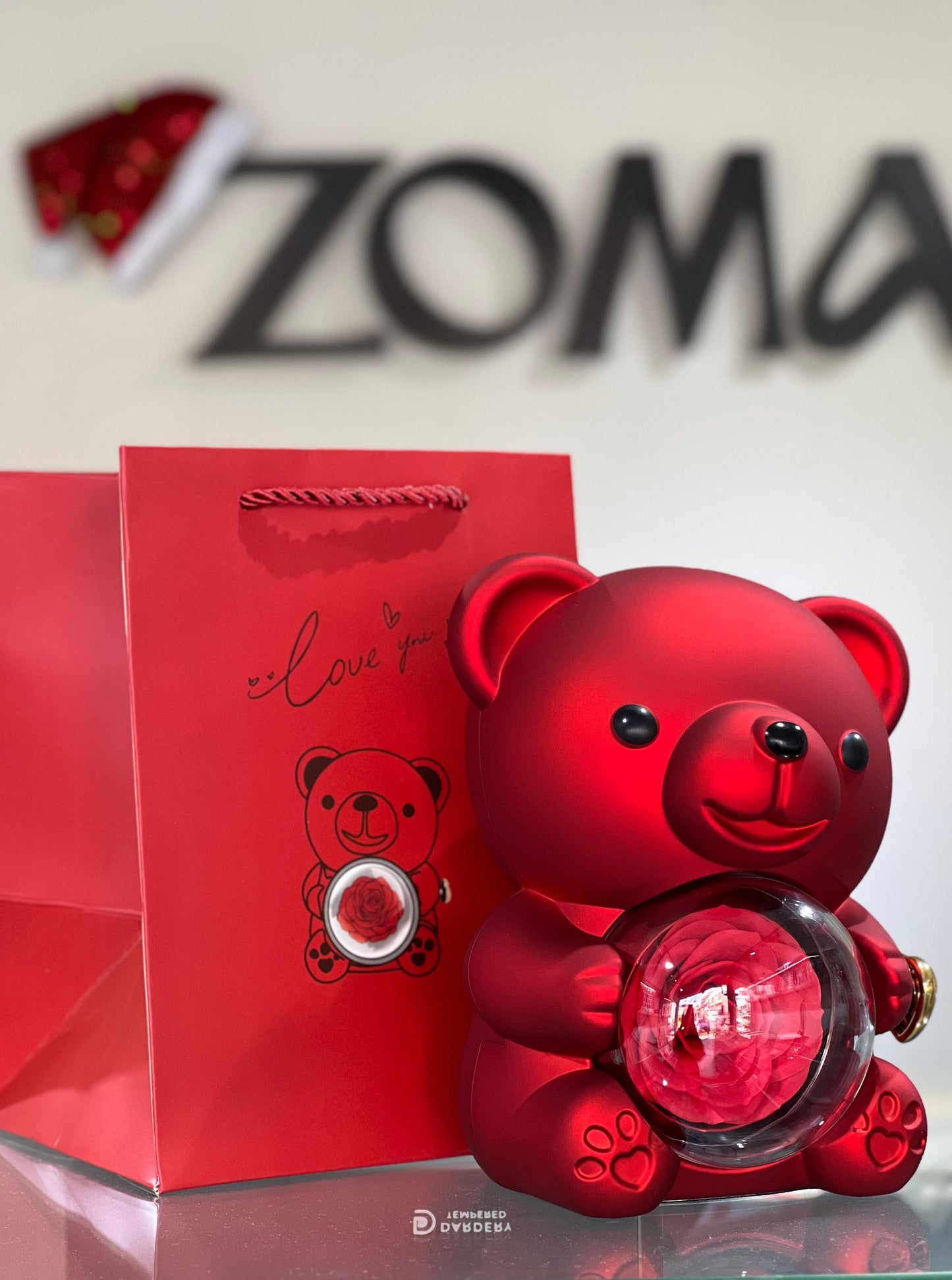 Cute Teddy Bear (Set) Gift Box -Natural Rose🧸