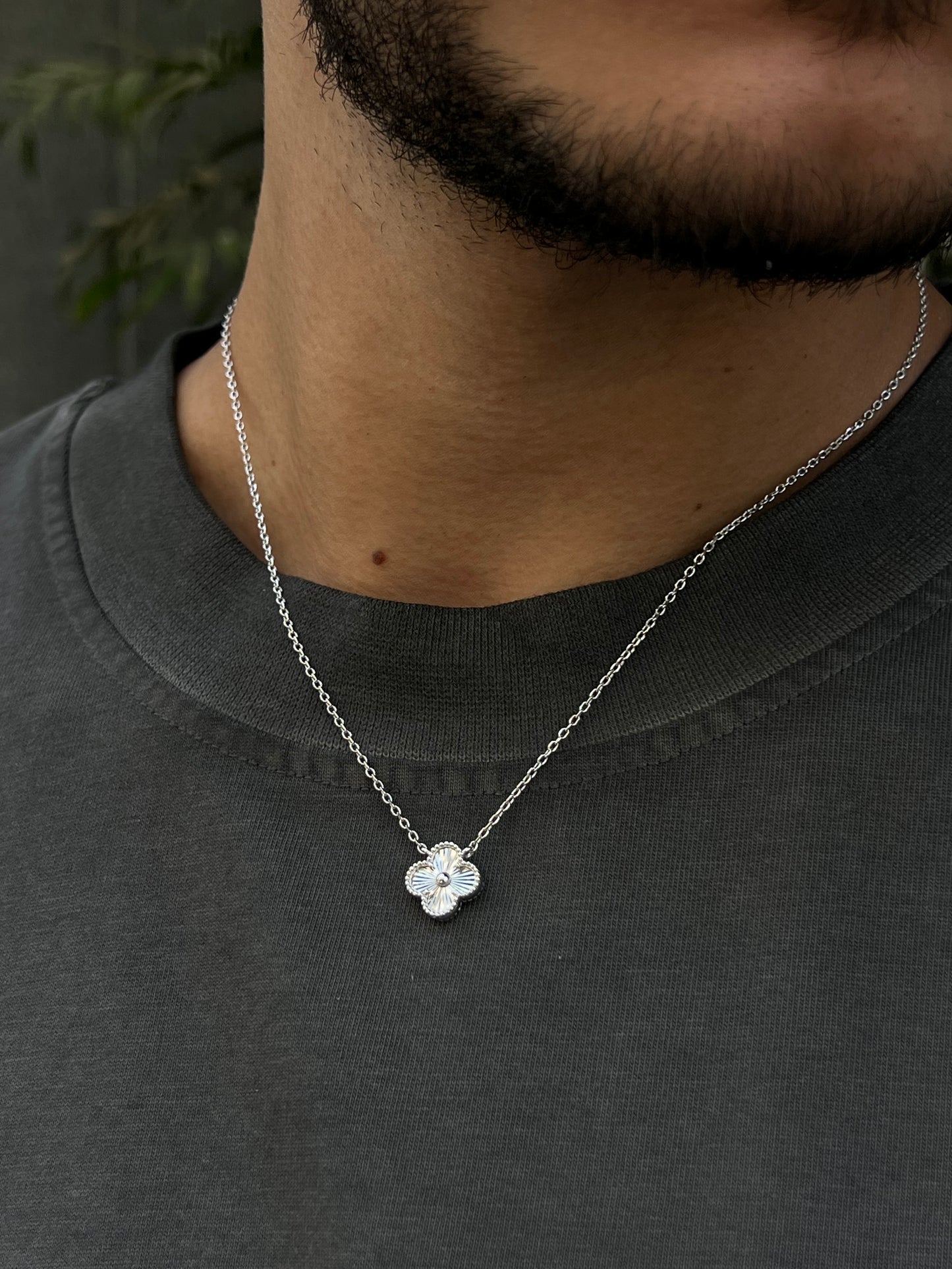 Diamondcut vancleef Necklace for Men's Sterling Silver 925s