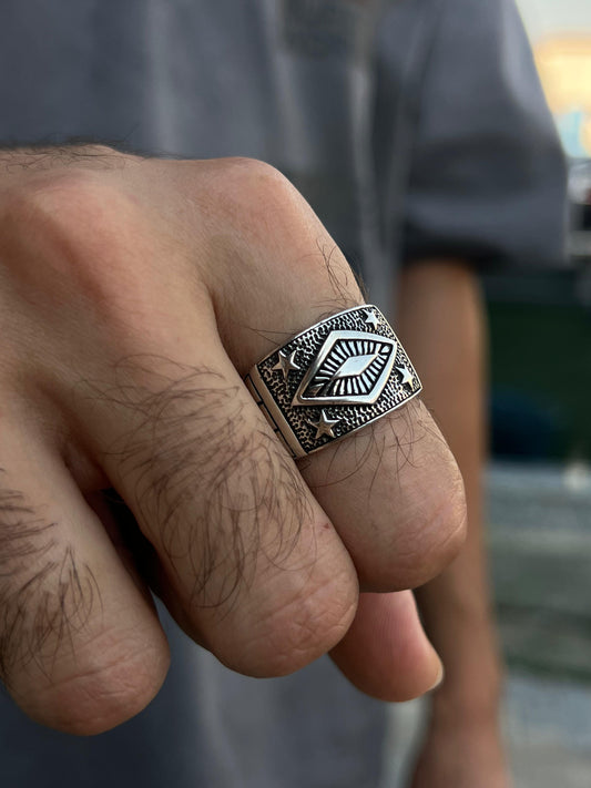 Sultan’s Vision  Ring -for Men's Sterling Silver 925s