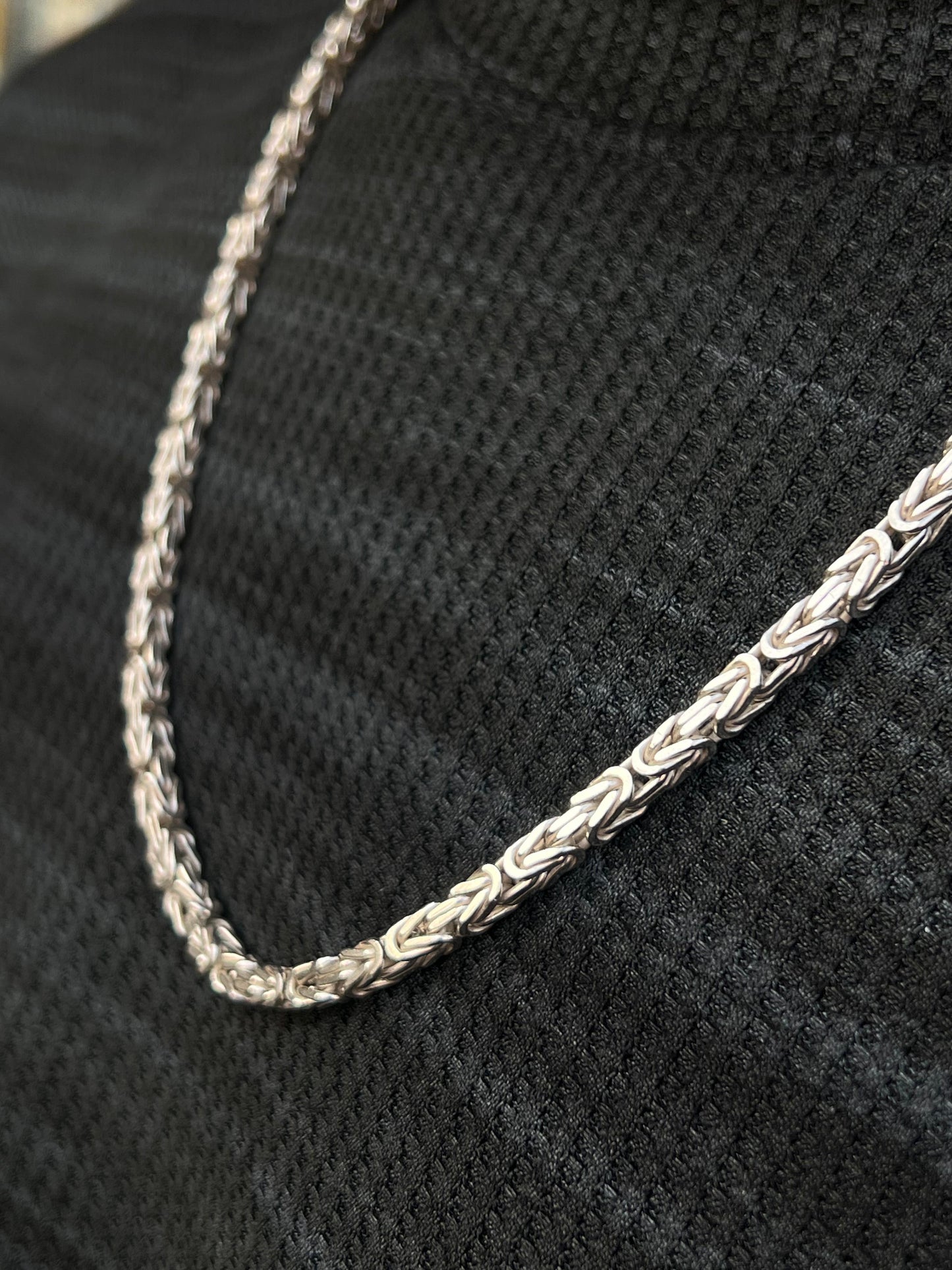 Clean King Necklace Sterling Silver 925s-(60cm-5mm)
