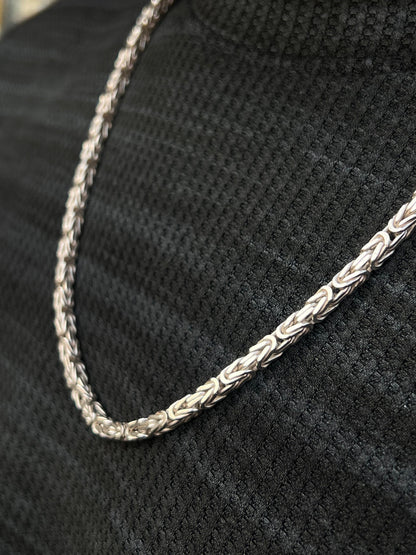 Clean King Necklace Sterling Silver 925s-(60cm-5mm)