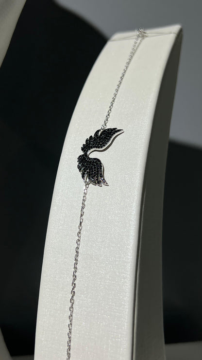 Black Angel Full Set In Italian Sterling Silver925 -Ring size 6