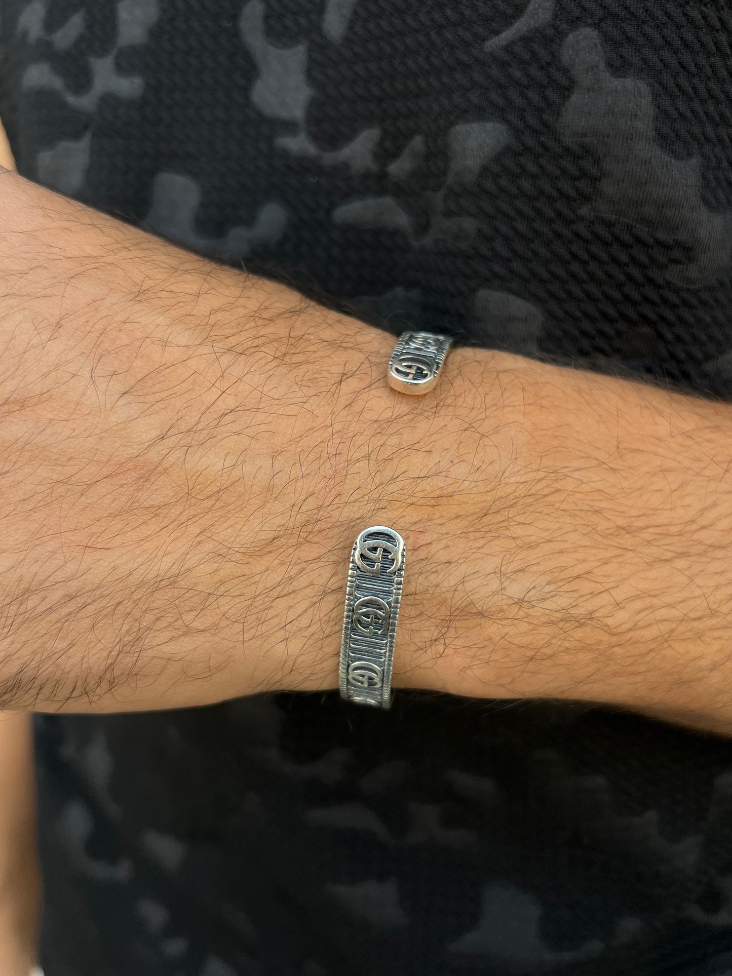 GUCCI Bangle bracelet -S925 Sterling Silver for men -
