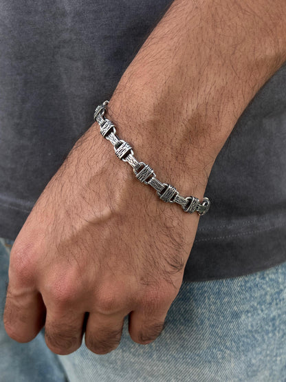 Titan Link Bracelet for Men's Sterling Silver 925s