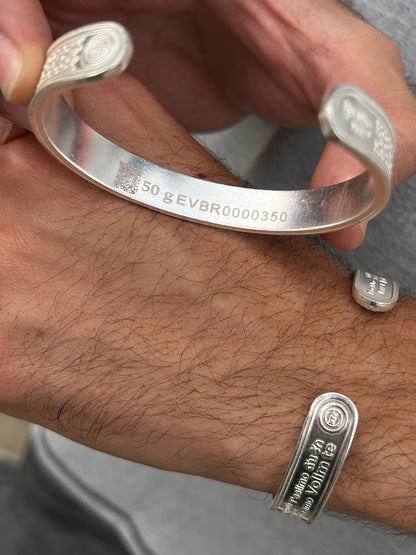 BTC Pure 999 Fine Silver -50g - “I LOVE YOU” 100 Languages Bangle