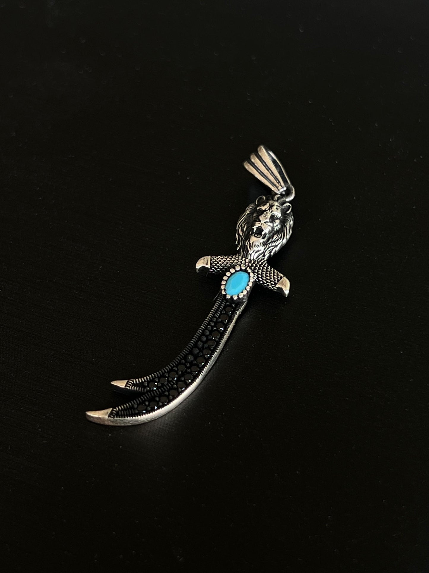 King Sword Pendant – S925 Silver-6cm