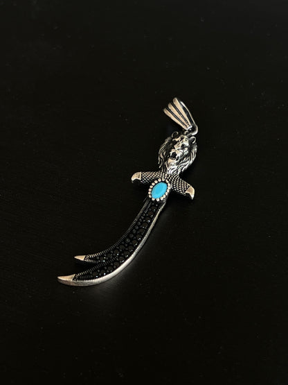 King Sword Pendant – S925 Silver-6cm