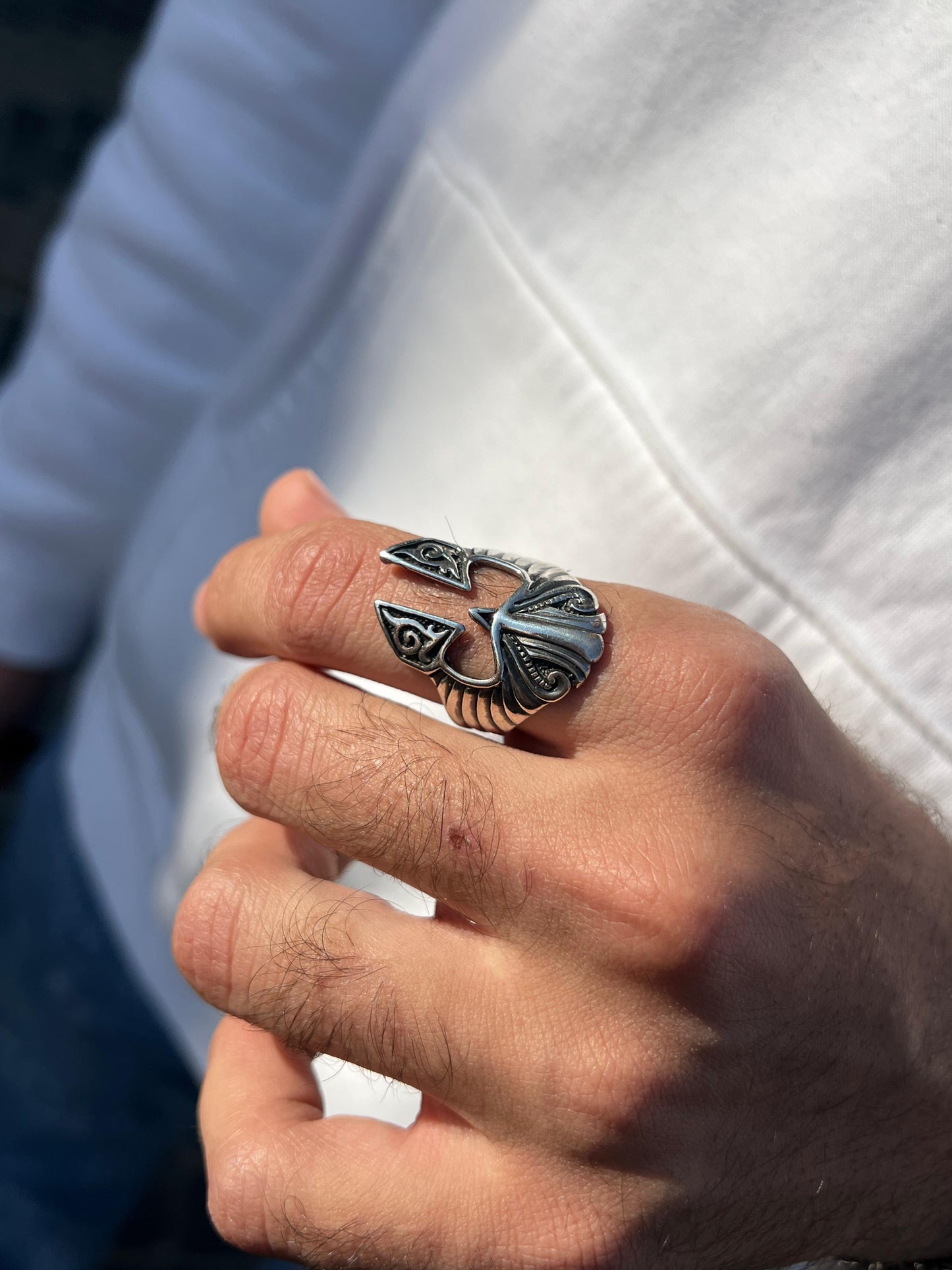 Spartan mask Ring -Sterling Silver 925s