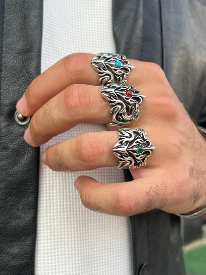 Demon’s Flame  Ring -Sterling Silver 925s